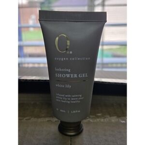 (50) O² Oxygen Collection White Lily Shower Gel 1.35 oz 40ml Hotel Travel Size
